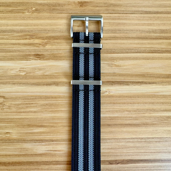 Textured Black Grey Nylon – Wrist Candy Watch Club