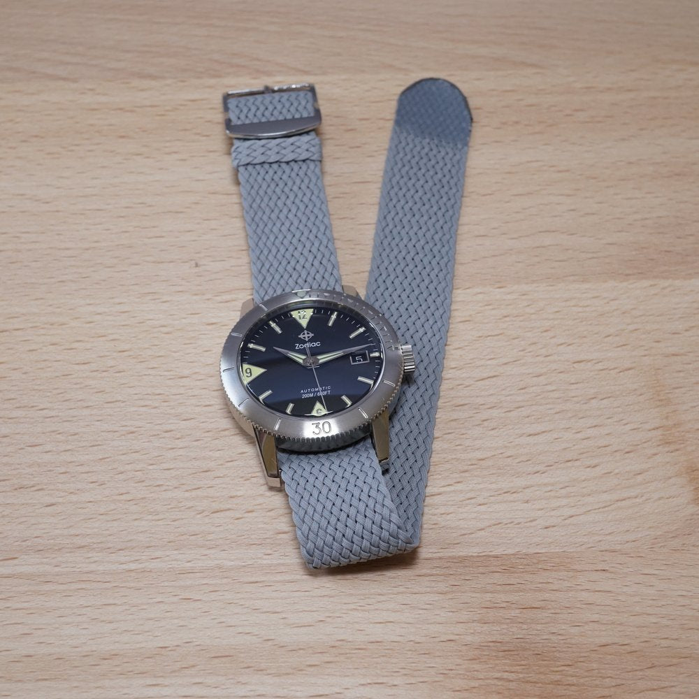 Grey perlon strap sale